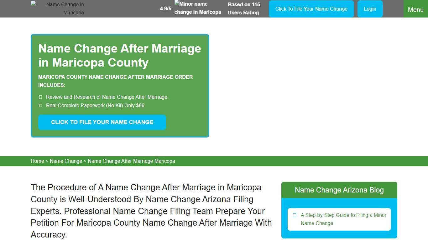 Marriage Name Change Maricopa County - Changing Your Name After Marriage